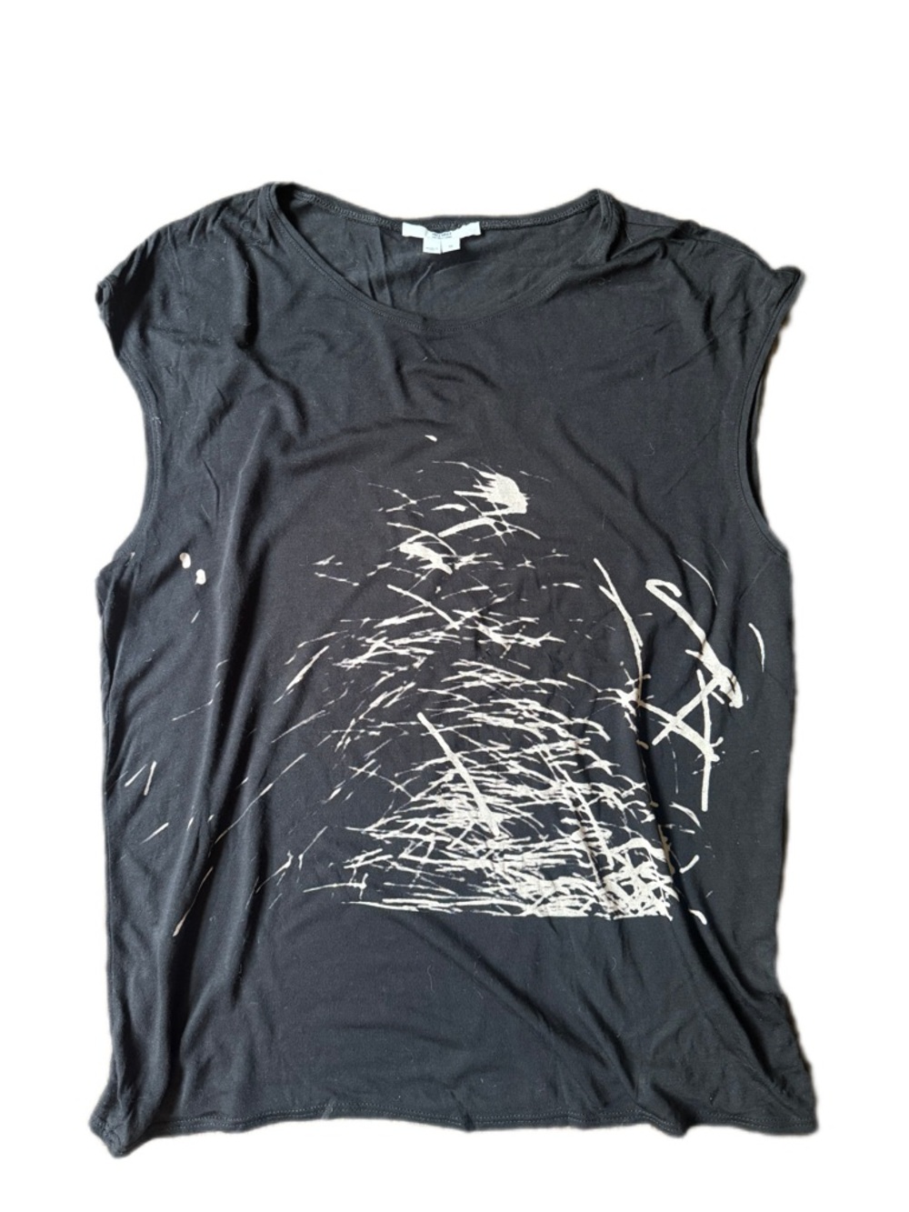 Helmut Lang Women’s Black Tank Tee - Small